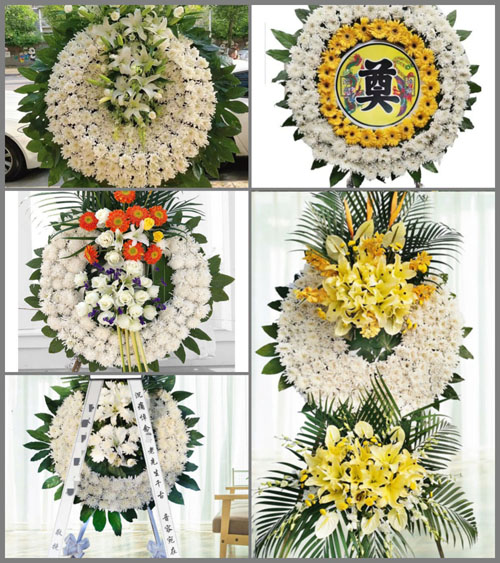 山东青岛即墨市灵山镇大稻池村花圈速递